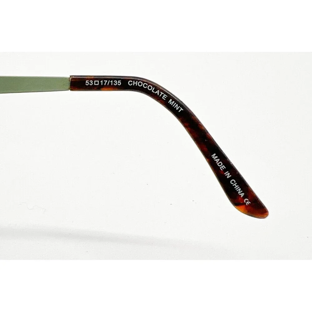 Wittnauer Eyeglasses Womens Brown Green Miranda Chocolate Mint 53-17-135